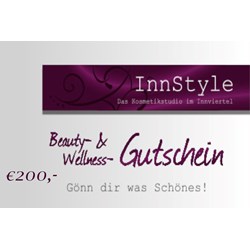 Gutschein im Wert von €200,- Gutschein im Wert von €200,-